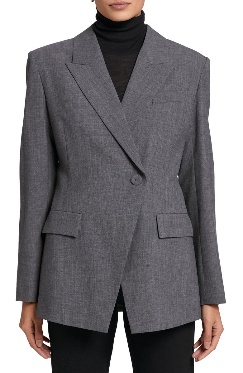 & Other Stories Asymmetric Double Breasted Blazer, Main, color,