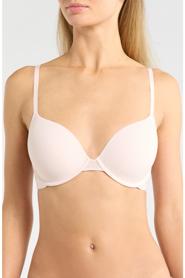 Sensual Sheer Lightly Lined Demi Bra, Main, color, NYMPHS THIGH