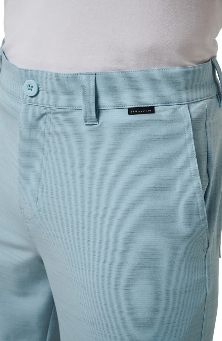 TravisMathew Travel Year flat Front Shorts, Alternate, color, Cory Blue