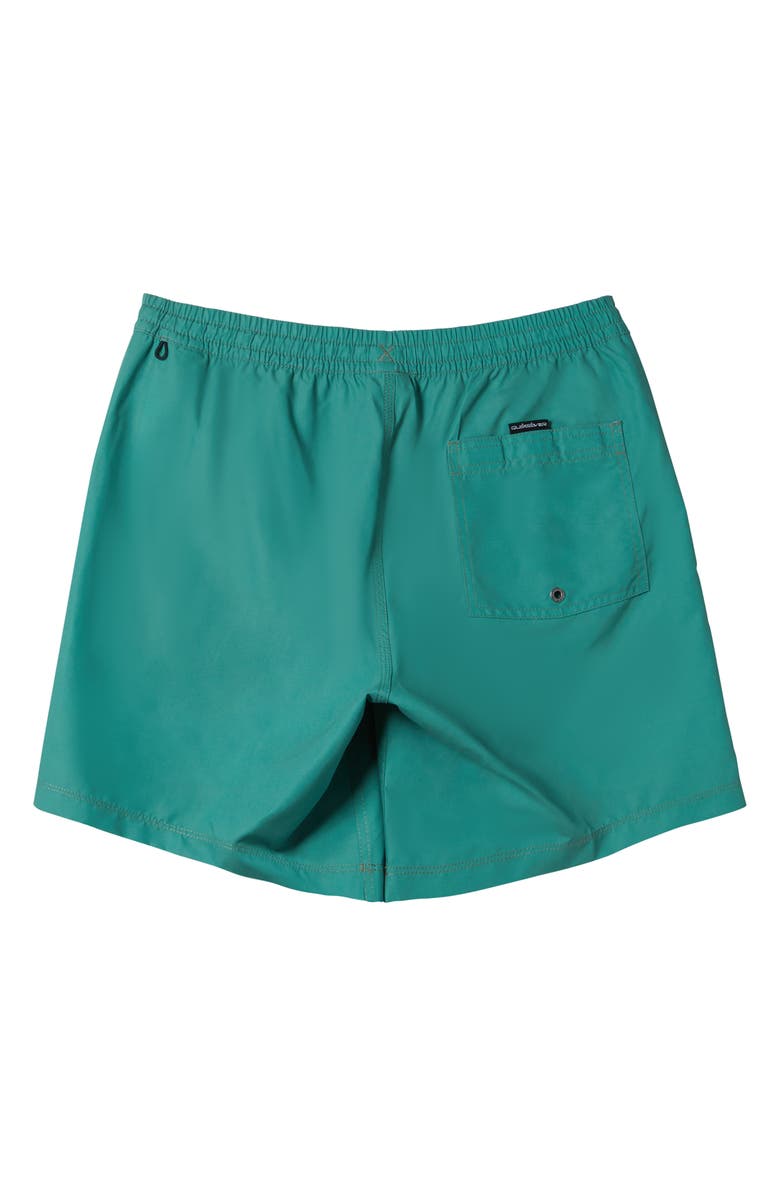 Quiksilver Everyday Solid Volley Swim Trunks, Alternate, color, Frosty Spruce