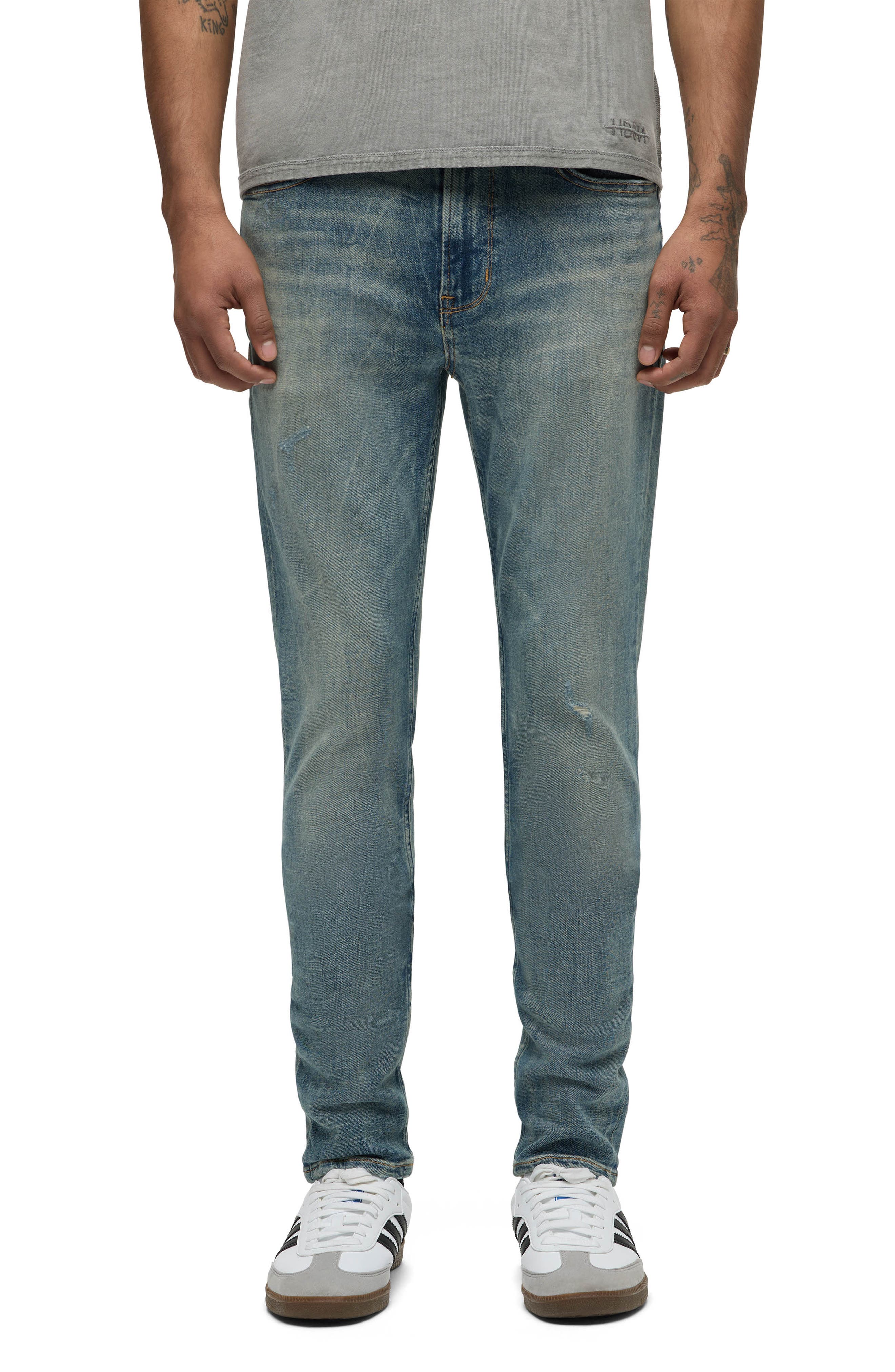 Hudson Jeans Zack Distressed Skinny Jeans