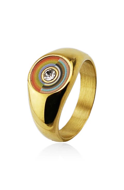 Rainbow Signet Ring