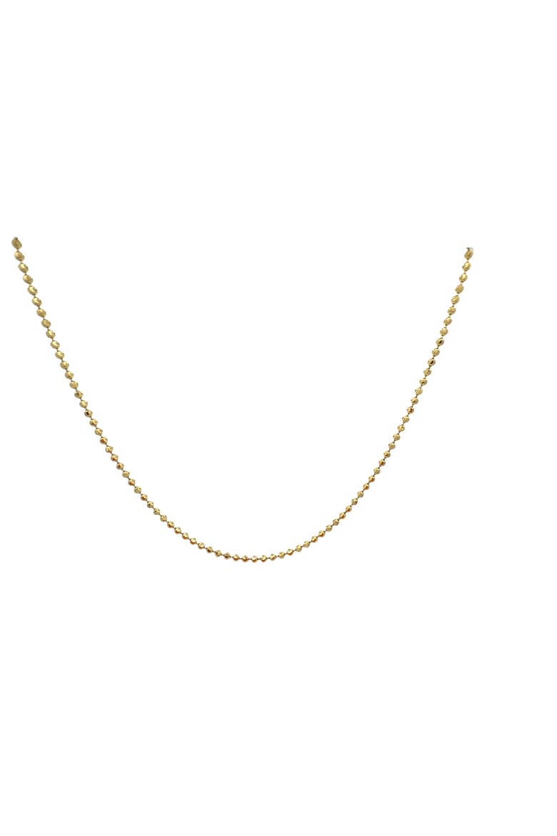 14K Diamond Cut Moon 2.5mm 20in Chain Necklace, Alternate, color, Yellow Gold
