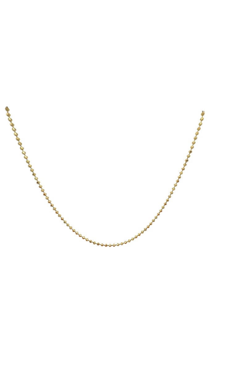 Ancona Jewelry 14K Diamond Cut Moon 2.5mm 20in Chain Necklace, Alternate, color, Yellow Gold