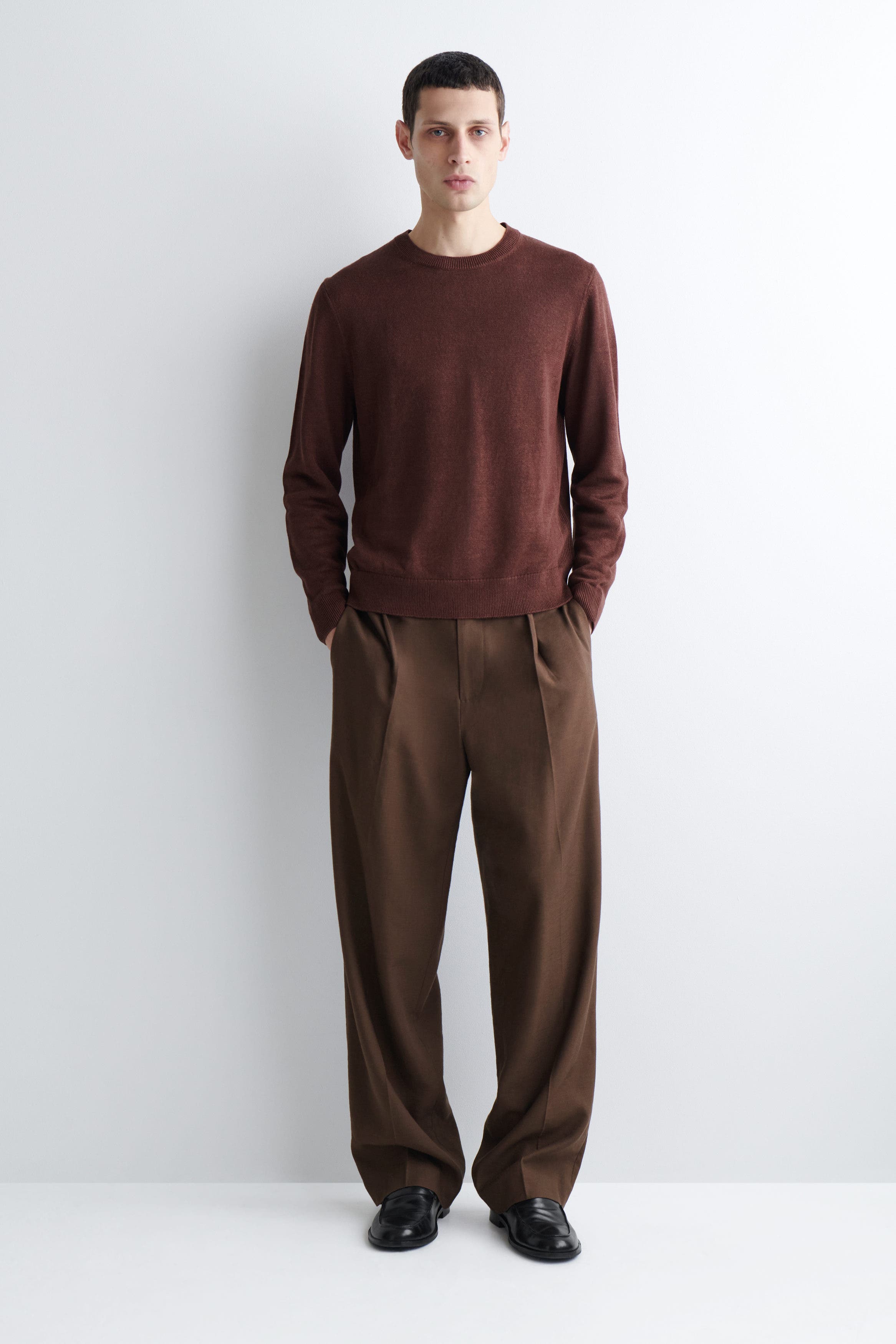 Knitted Linen Crew-Neck Sweater - image 2