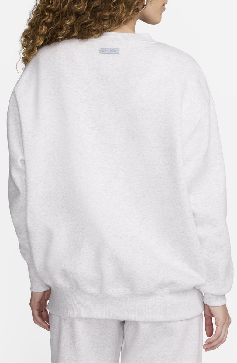 Nike Sportswear Phoenix Logo Sweatshirt, Alternate, color, Birch Heather/ Armory Blue