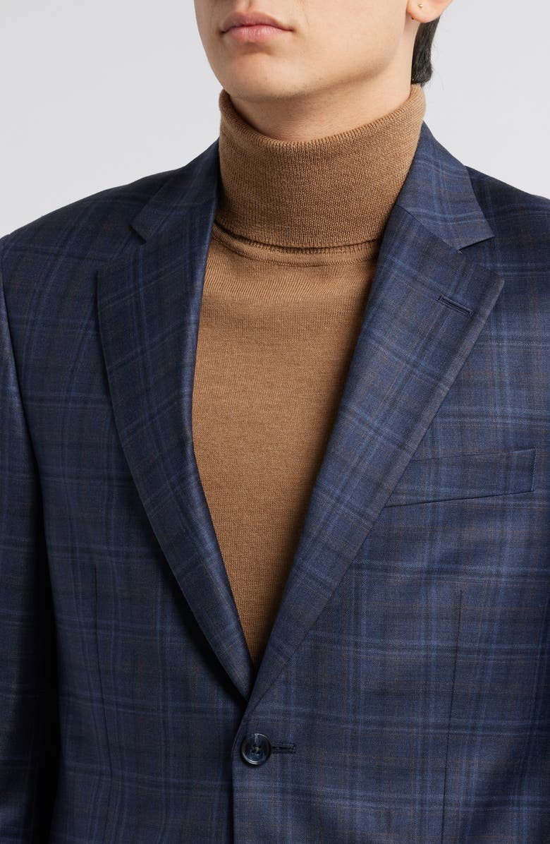 Peter Millar Flynn Classic Fit Plaid Wool Sport Coat, Alternate, color, 