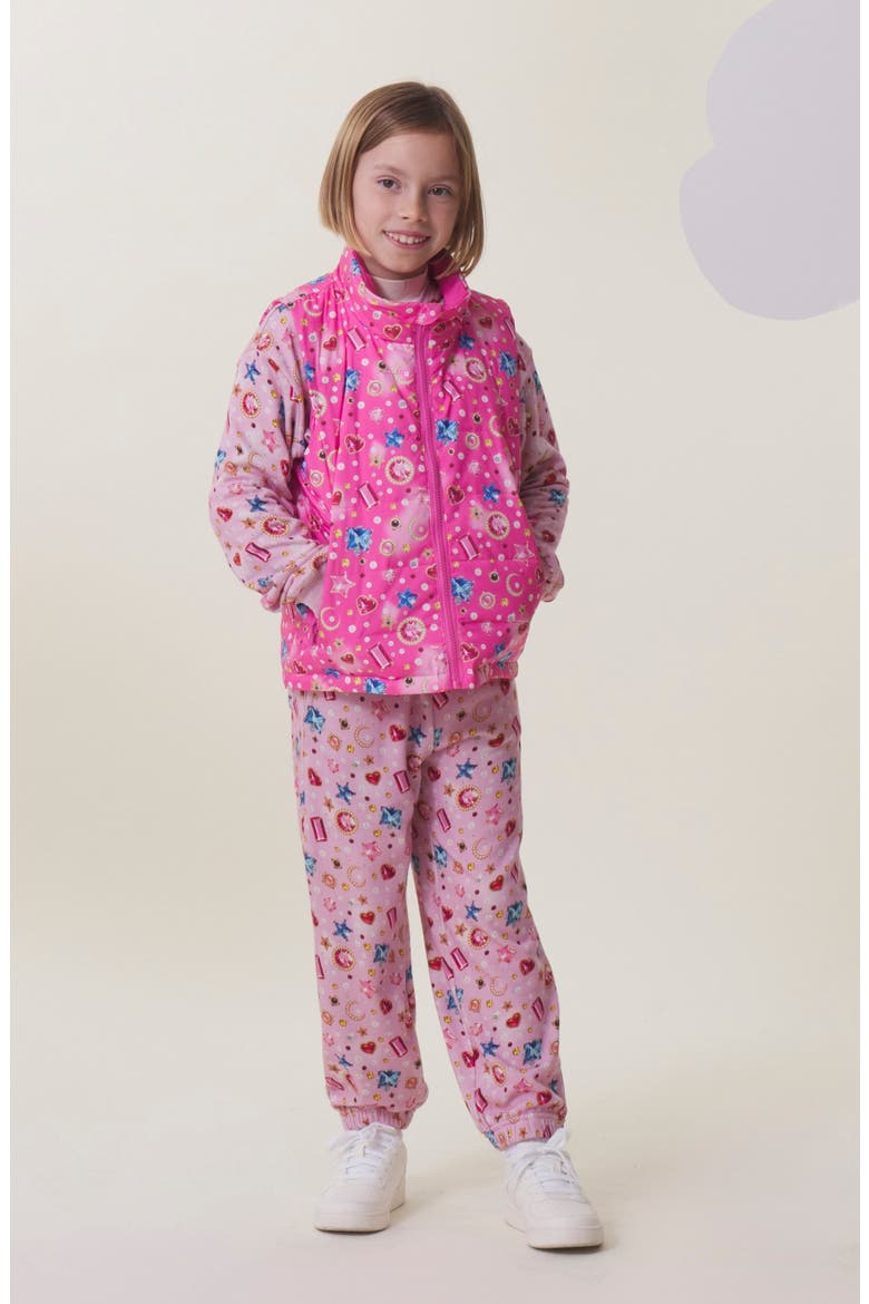 Kids' Casey Puffer Vest, Alternate, color, GEMS AND PEARLS