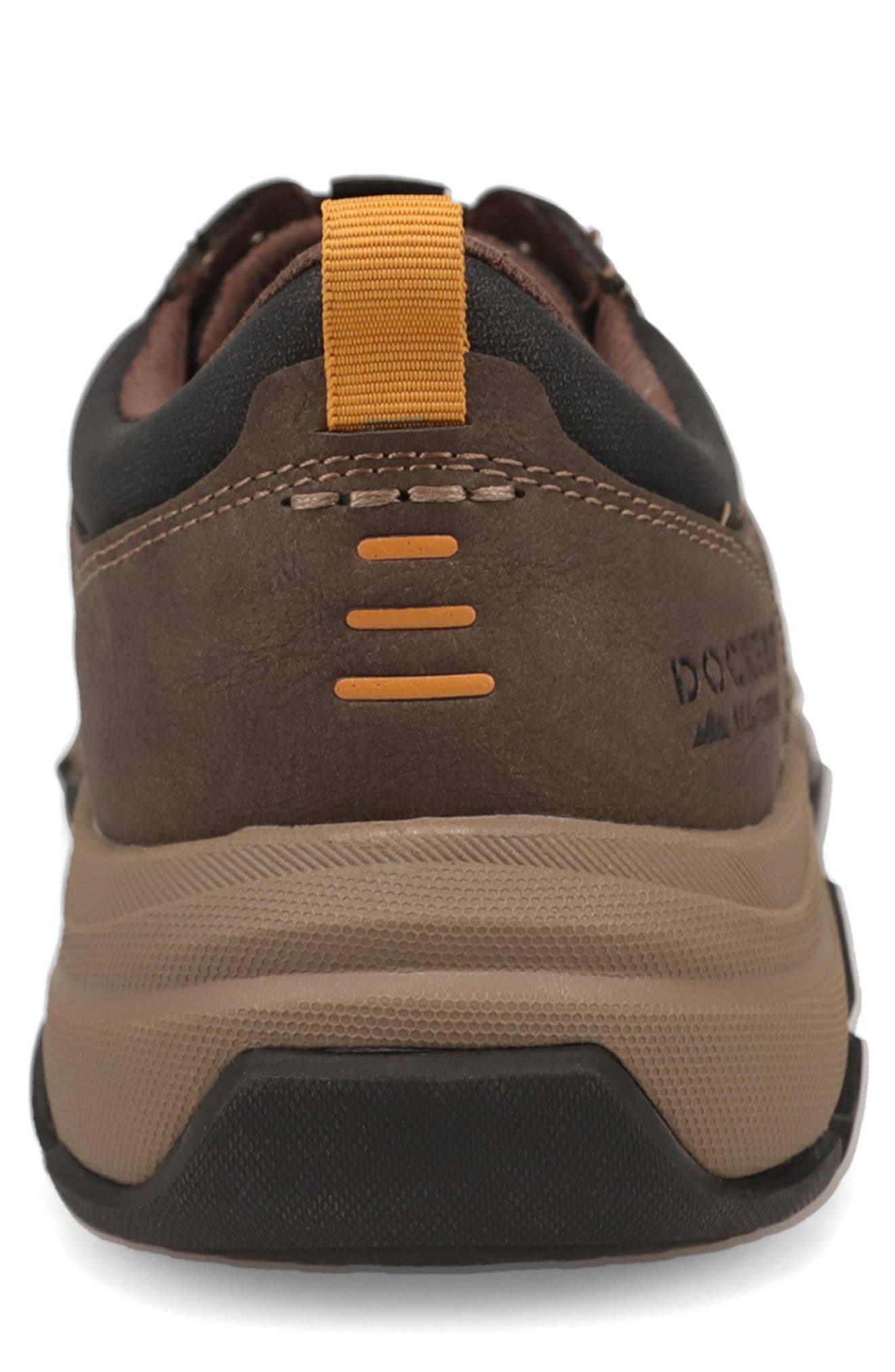 Rutherford Faux Leather Sneaker, Alternate, color, DARK BROWN