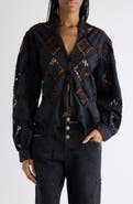 Isabel Marant Nina Embroidered Lace Shirt