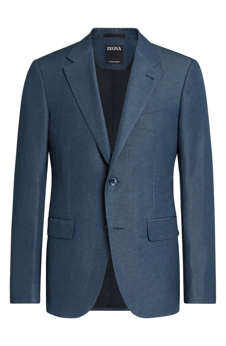 ZEGNA Trofeo Wool & Linen Sport Coat, Alternate, color,