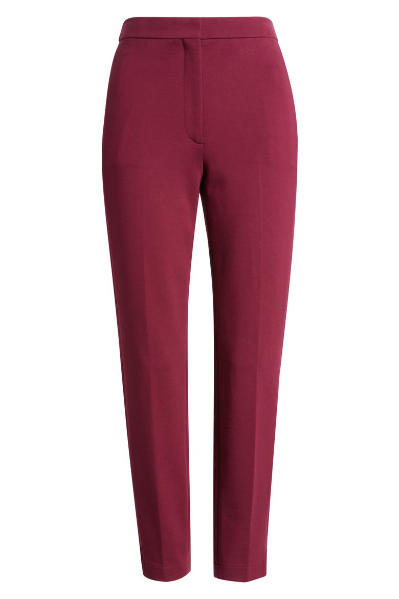 High Waist Tapered Pants, Alternate, color, BERRY