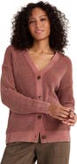 Haven Well Within Garment-Dyed Organic Cotton Shaker Stitch Cardigan