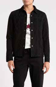 John Varvatos Rawson Suede Shirt Jacket
