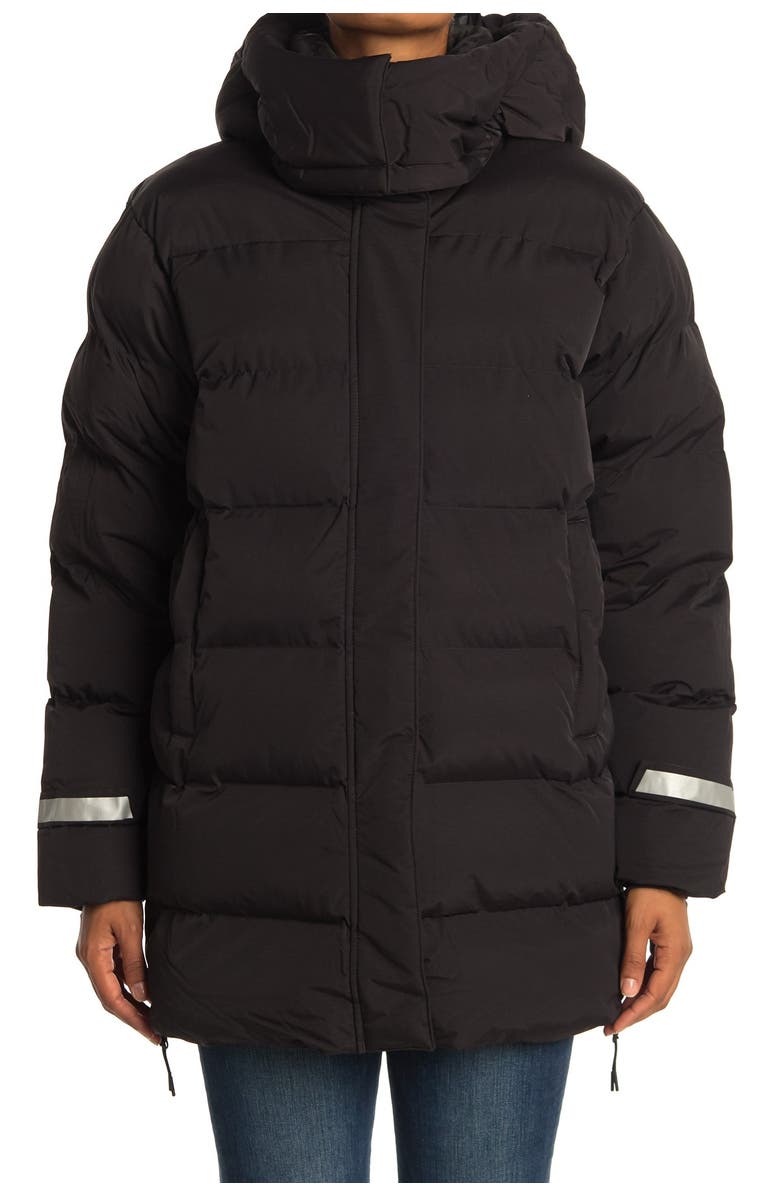 Helly Hansen Aspire Quilted Puffy Parka, Alternate, color, Black