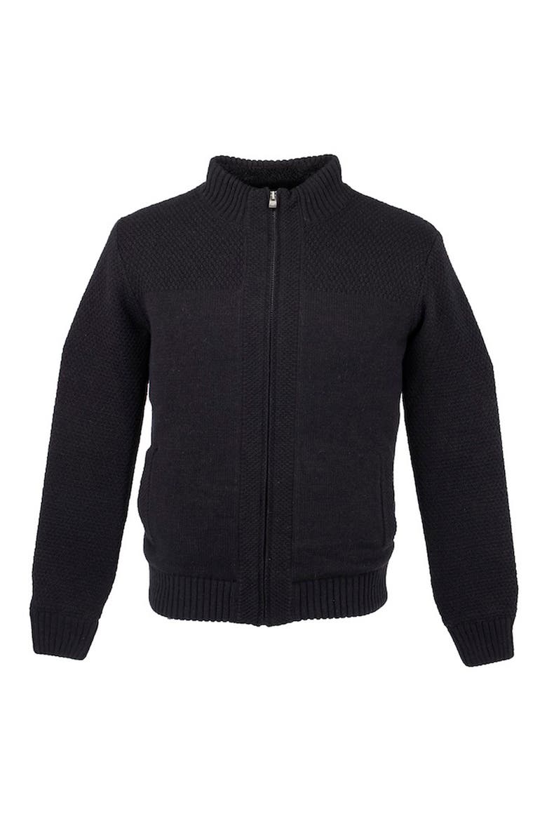 Full Zip Cardigan, Alternate, color, BLACK