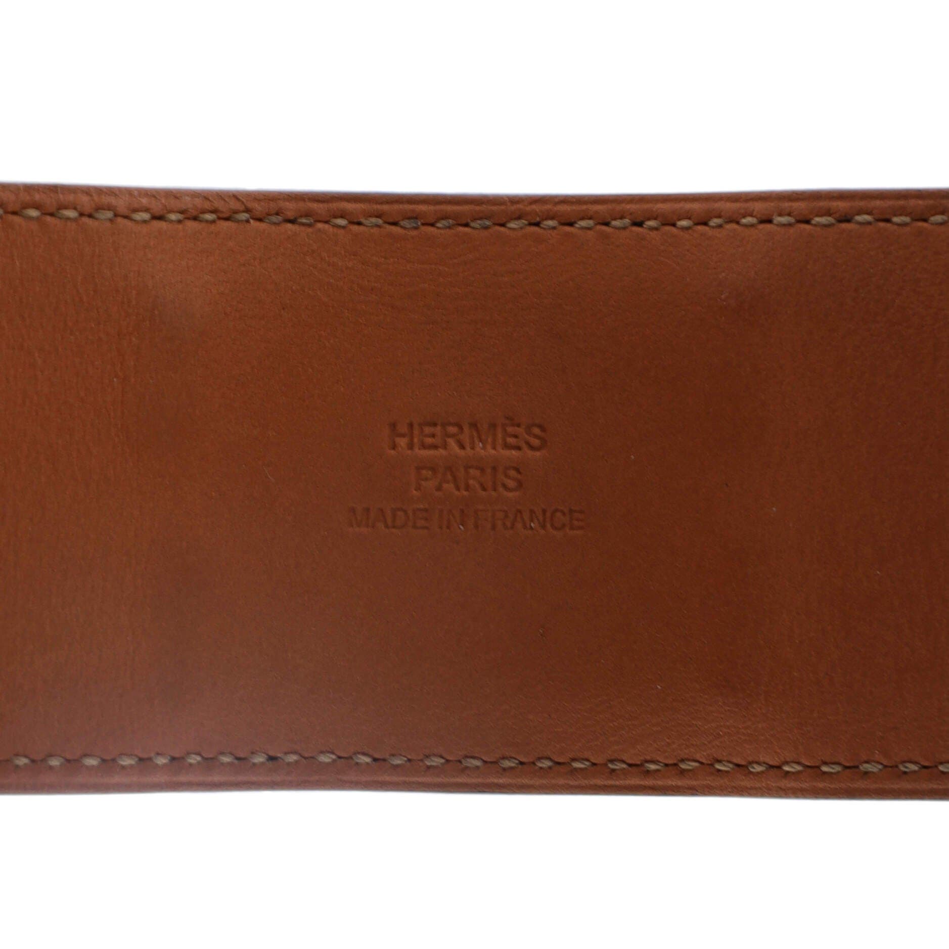 Pre-Owned Hermes Collier de Chien Bracelet Leather, Alternate, color, Black