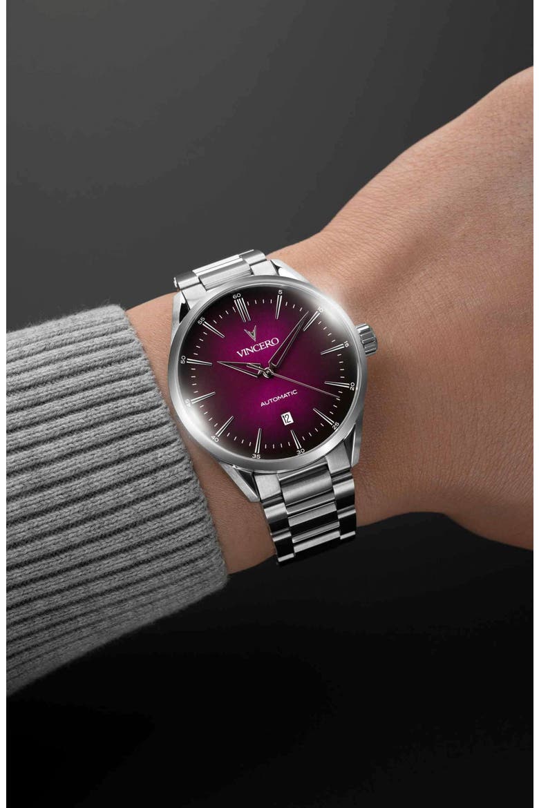 Icon Quasar Edition Automatic Bracelet Watch, 41mm, Alternate, color, QUASAR