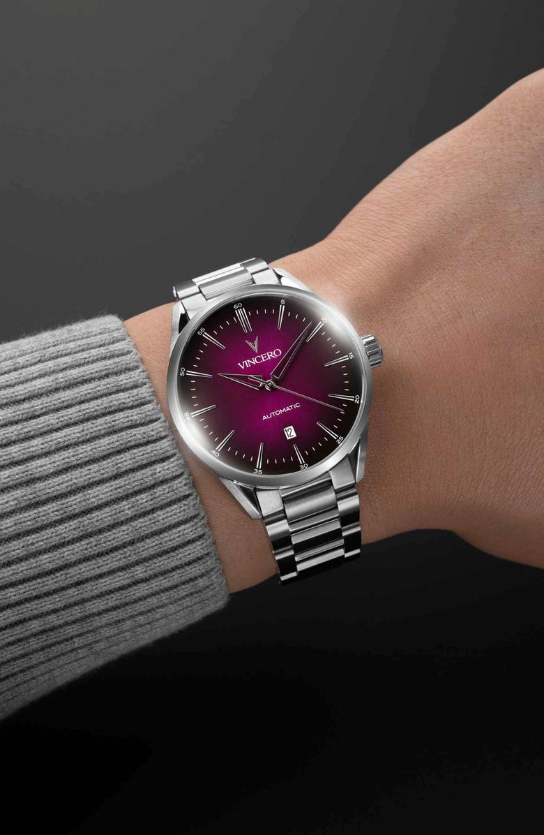 Vincero Icon Quasar Edition Automatic Bracelet Watch, 41mm, Alternate, color, Quasar