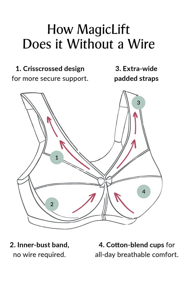 MagicLift® Cotton Support Bra, Alternate, color, PURPLE