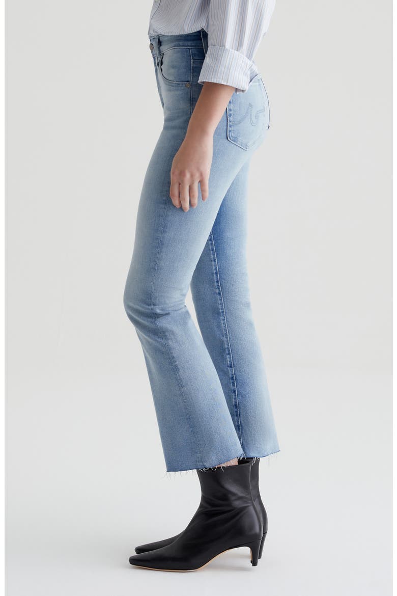 Farrah Raw Hem Crop Bootcut Jeans, Alternate, color, 24 YEARS LOOKING GLASS