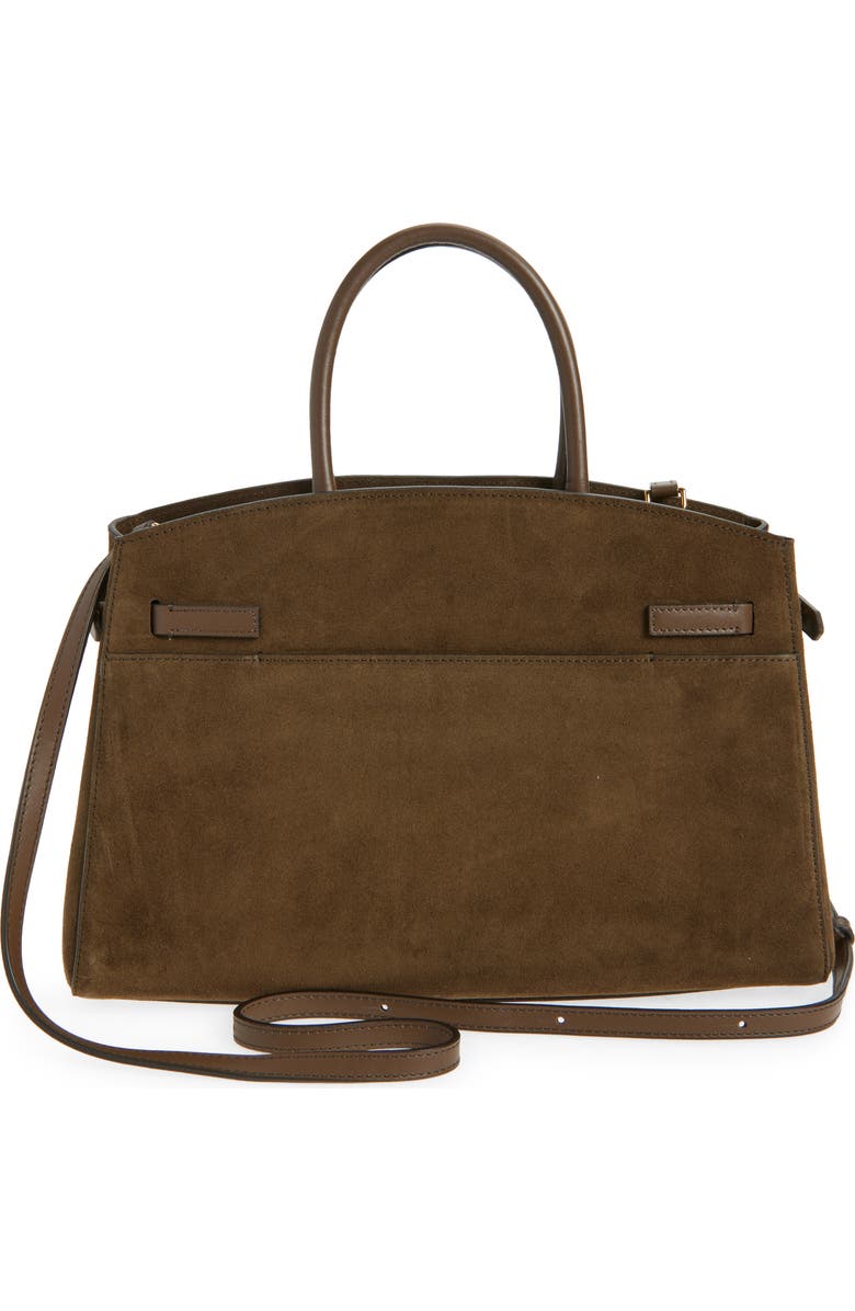 DeMellier The Midi Hudson Suede Top Handle Bag, Alternate, color, Hazel