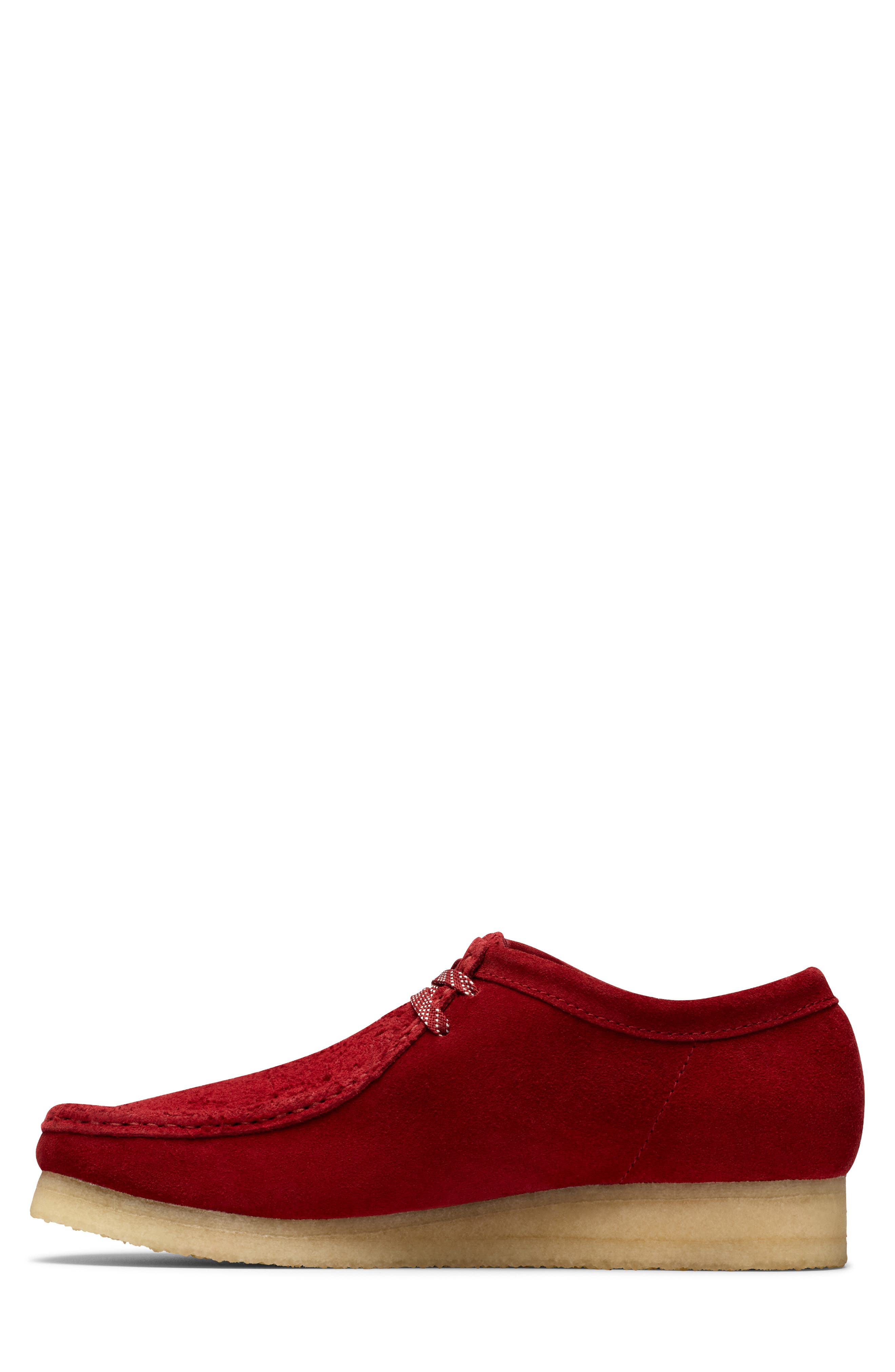 Wallabee Moc Toe Chukka, Alternate, color, DARK RED S