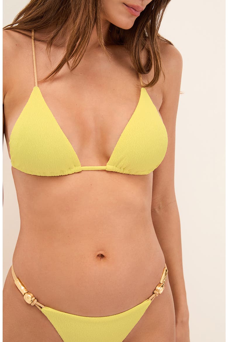 Nancy T-Back Triangle Bikini Top, Alternate, color, LEMONADE