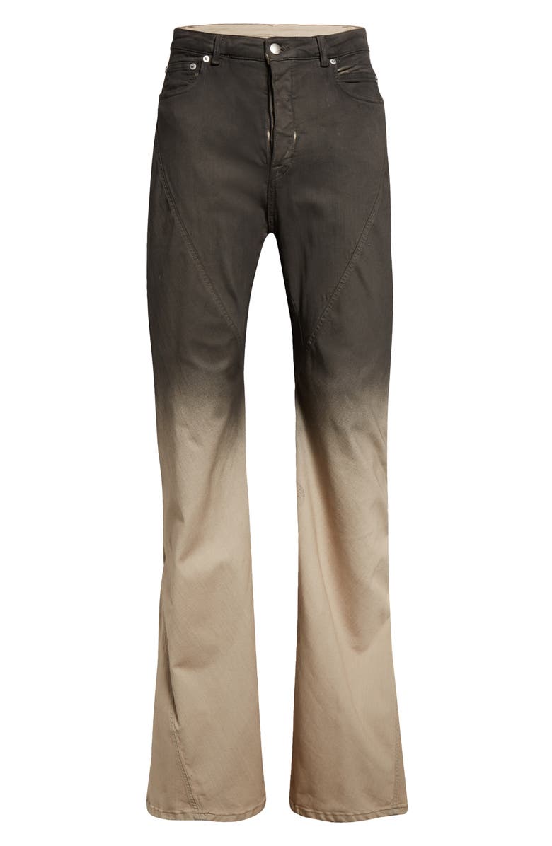 Rick Owens Pantaloni Bias Cut Stretch Bootcut Jeans, Alternate, color,