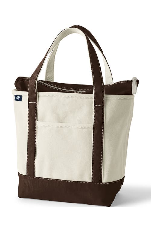 LANDS' END LANDS' END ZIP TOP CANVAS TOTE BAG