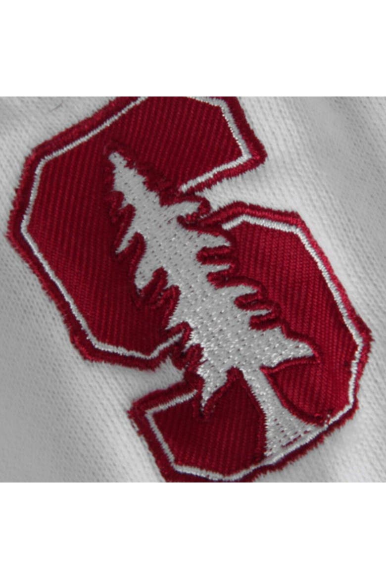 Women's Stadium Athletic White Stanford Cardinal Arched Name Full-Zip Hoodie, Alternate, color, White