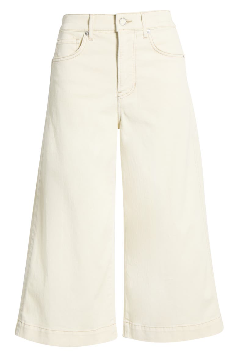Marlowe High Waist Culotte Jeans, Alternate, color, ECRU