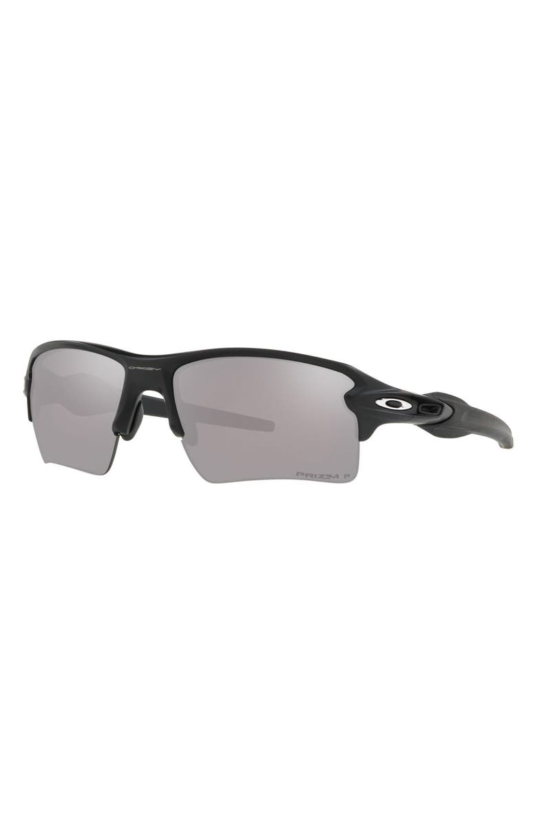 Oakley Flak<sup>®</sup> 2.0 XL 59mm Polarized Rectangular Sunglasses, Alternate, color, Black