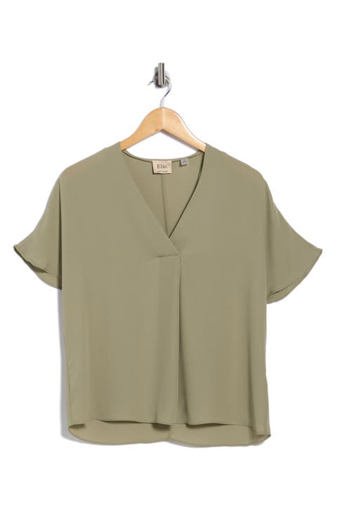 V-Neck Short Sleeve Top