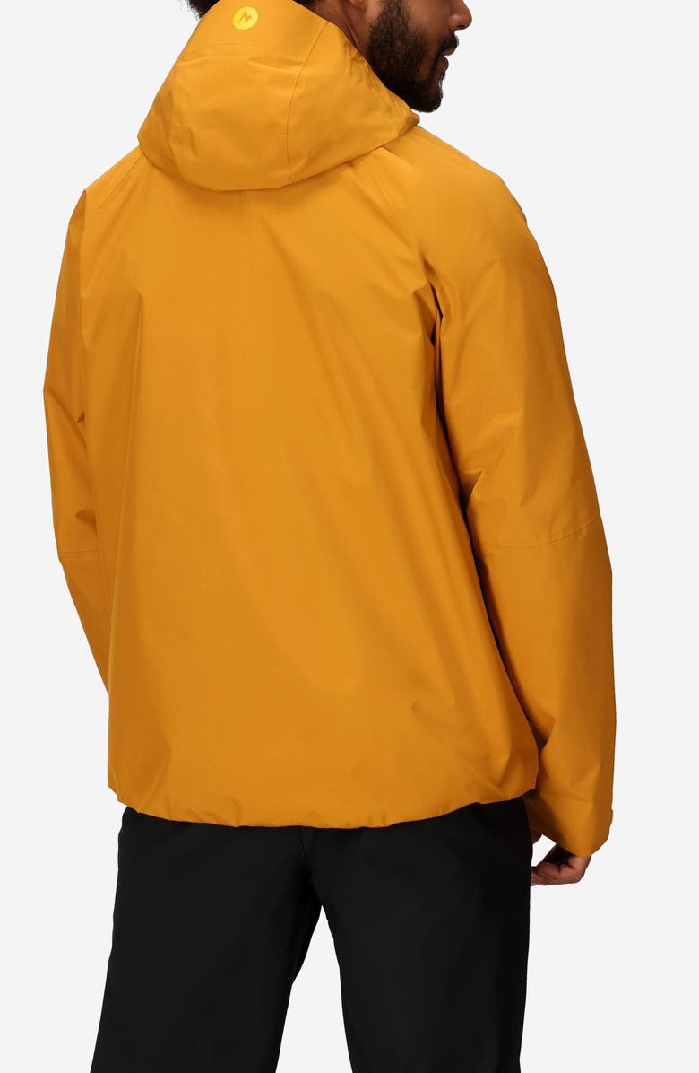 Marmot Waypoint Gore-Tex<sup>®</sup> Waterproof Hooded Jacket, Alternate, color, Honey Glaze