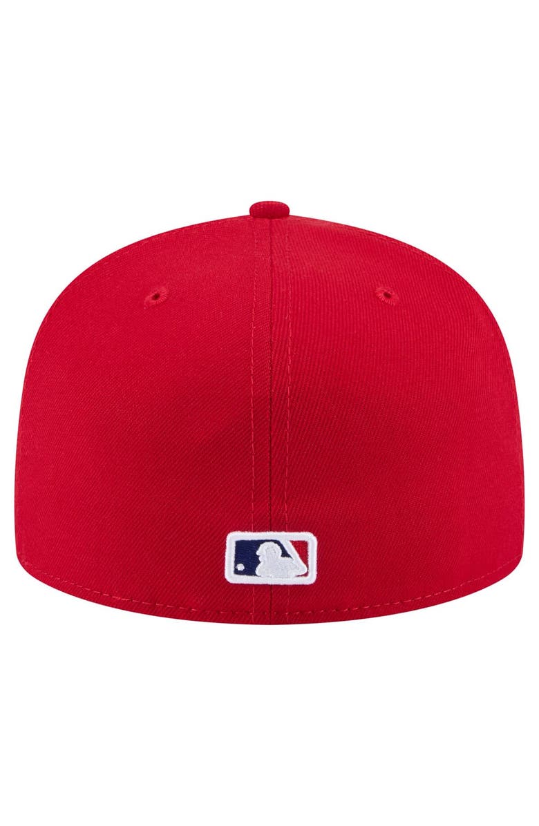 New Era Men's New Era Red Philadelphia Phillies State Stitch 59FIFTY Fitted Hat, Alternate, color, 