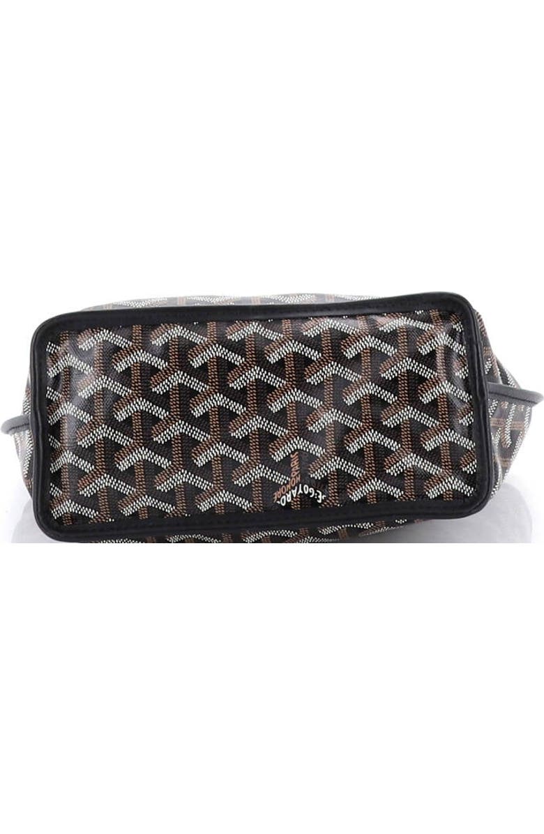 Pre-Owned Goyard Anjou Reversible Tote Coated Canvas Mini, Alternate, color, Black