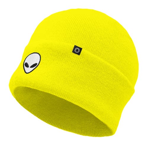 Dalix Alien Beanie In Neon Yellow