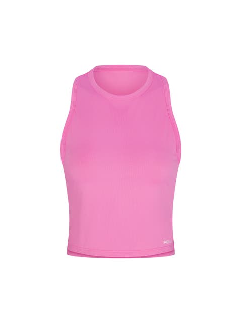 Cropped Racer Back Tank