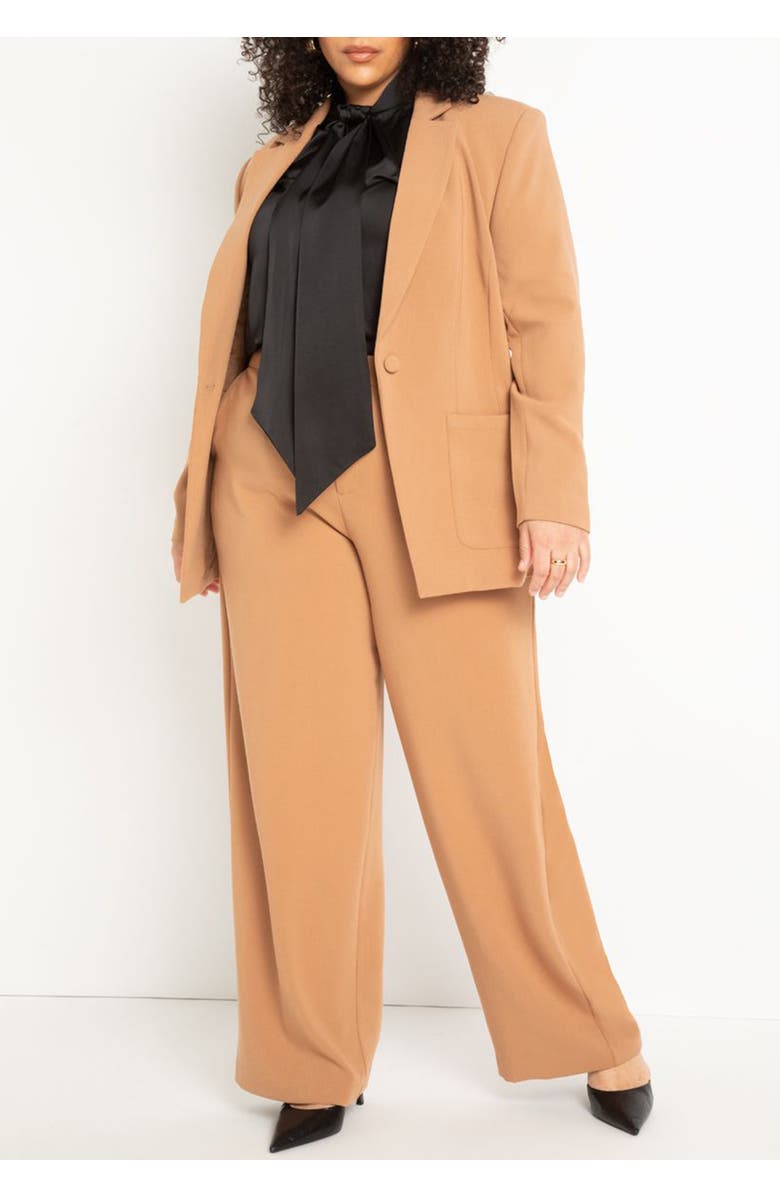 ELOQUII The 365 Suit Patch Pocket Blazer, Alternate, color, Biscuit