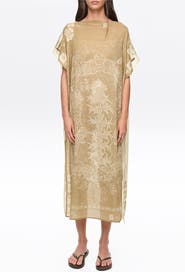 Bimba y Lola Square Scarf Midi Dress