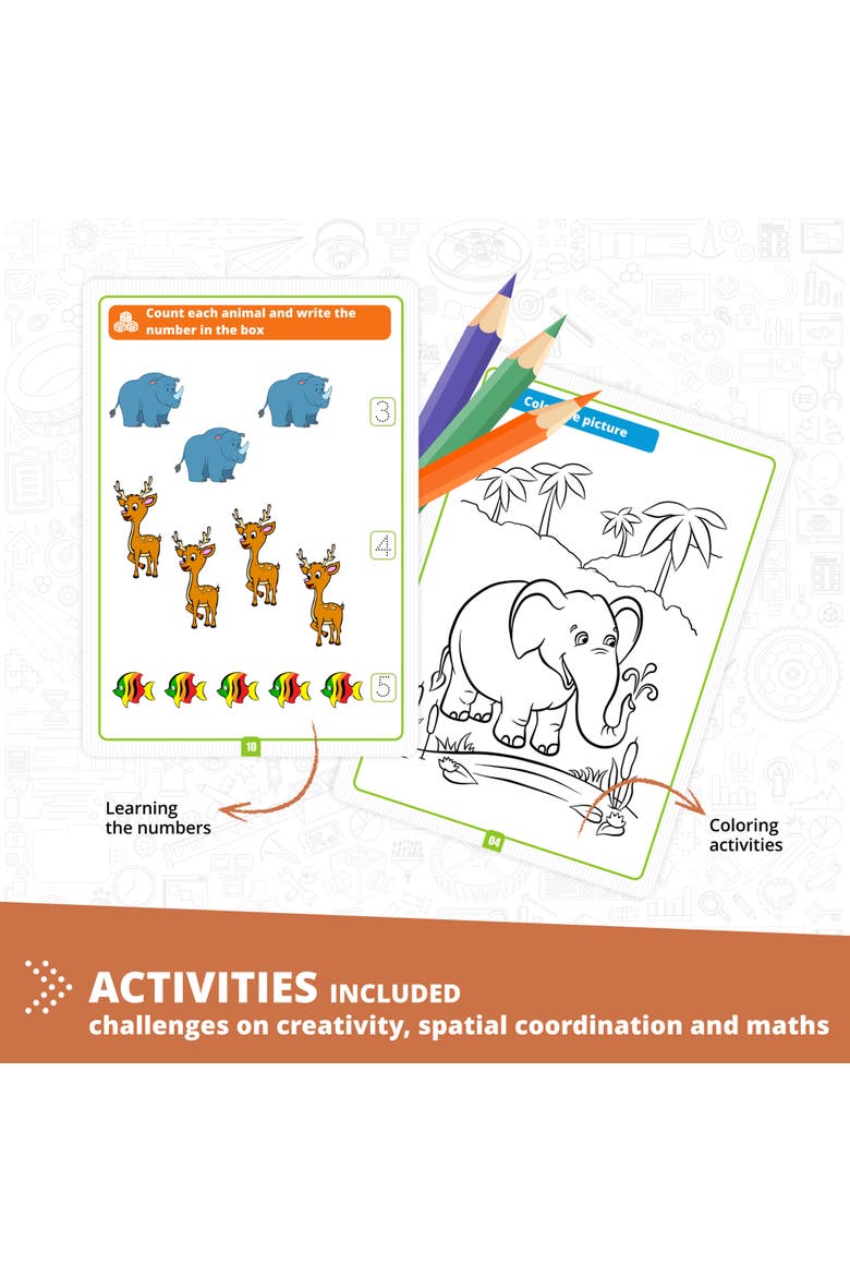 Steam Labs Junior Learning About Wild Animals 5 Model Toy Brick Build, Alternate, color, Multicolored