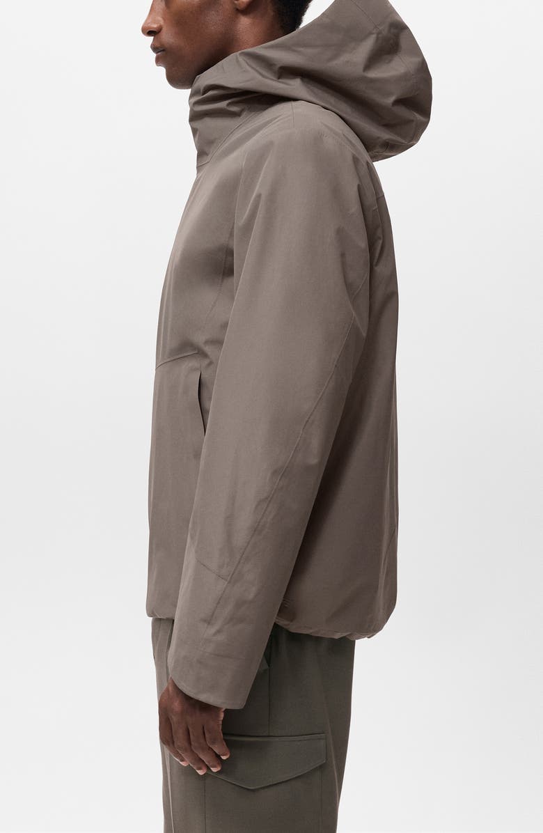 MANGO Water Repellent Thermolite<sup>®</sup> Zip Hoodie, Alternate, color, Medium Brown