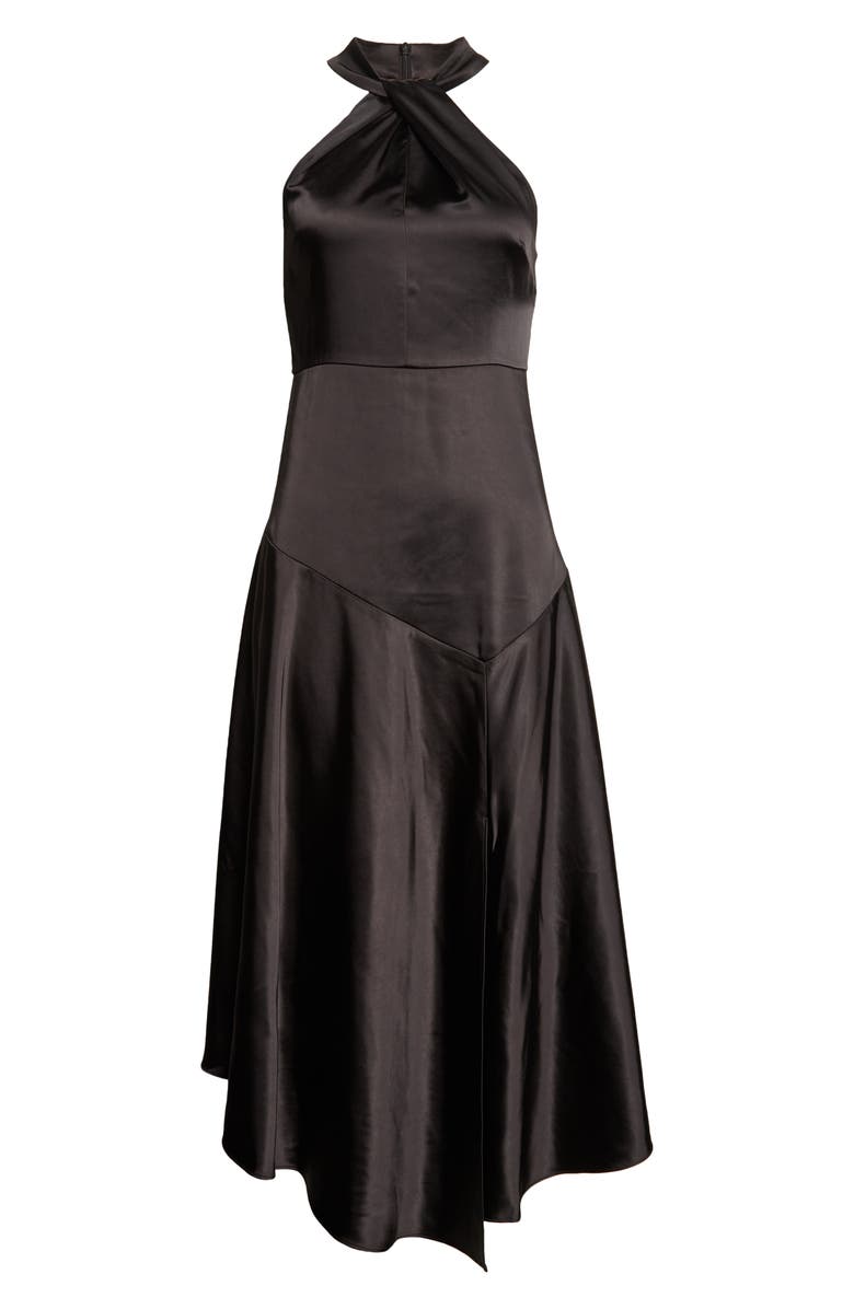 Ted Baker London Renon Halter Neck Satin Dress, Alternate, color,