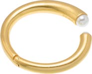 Reiss Alana Faux Pearl Cuff Bracelet