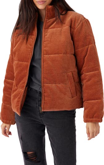 ジャケット・アウター Corduroy Blouson Jacket Novah Corduroy Quilted Zip Jacket - Oil Green | O'Neill
