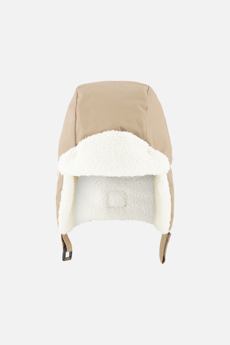 Winter Faux Fur Earflap Button Strap Chapka, Main, color, Taupe