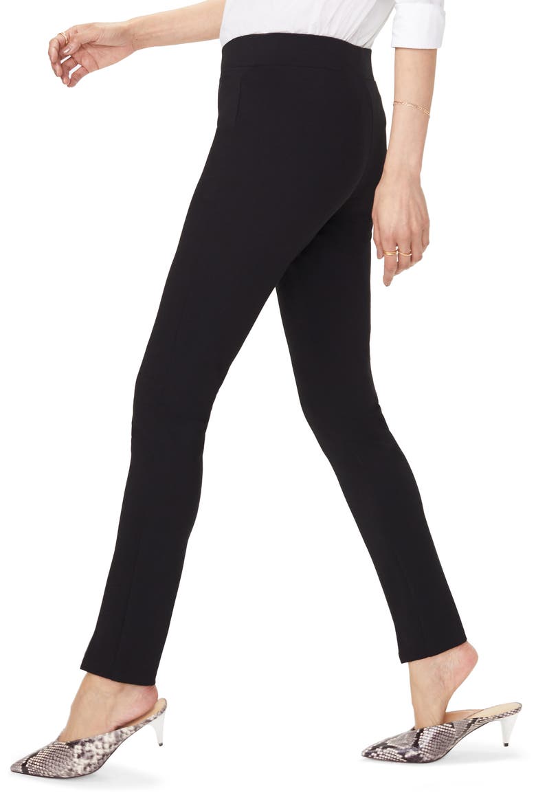 Slit Hem Leggings, Alternate, color, BLACK