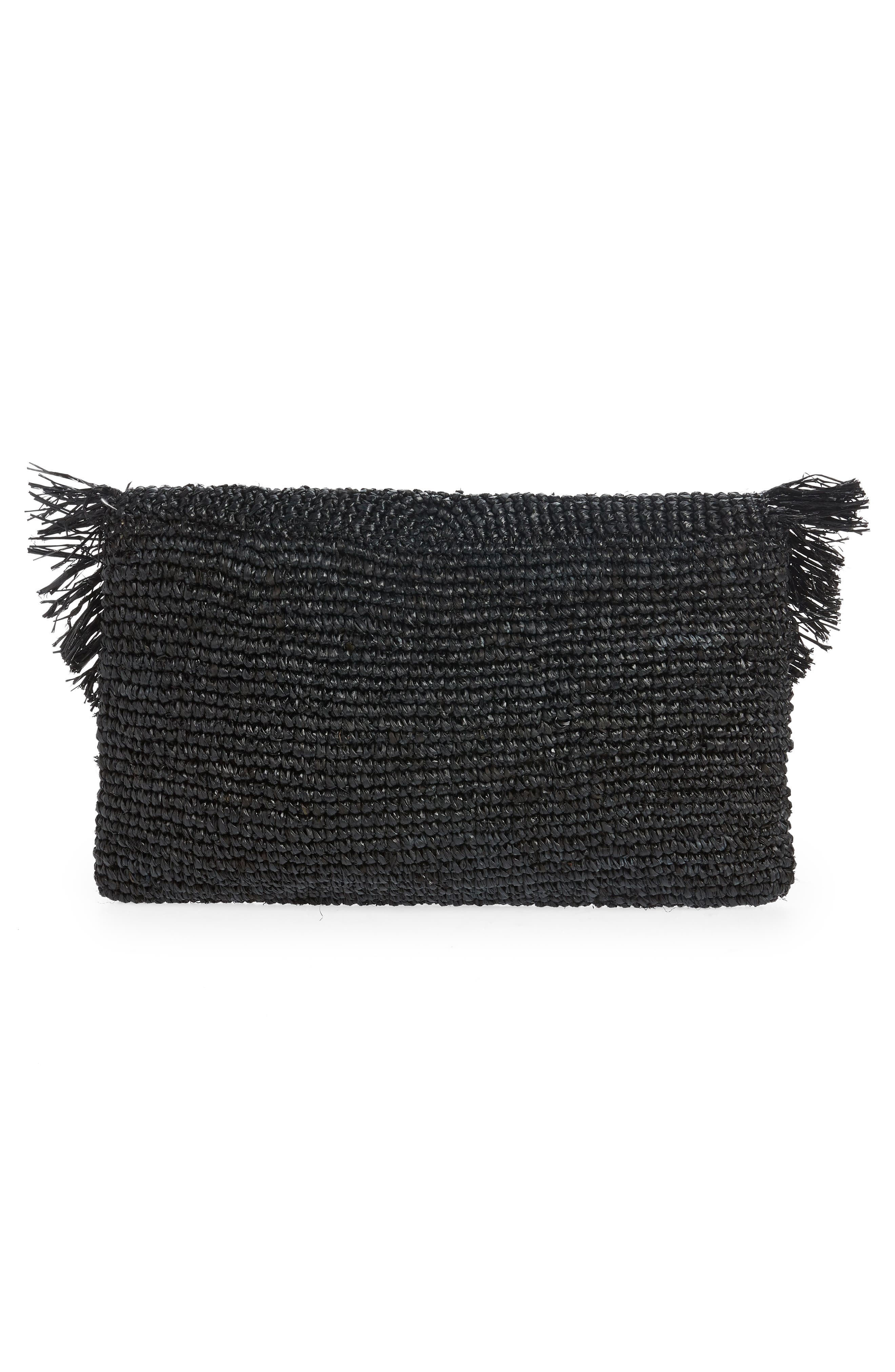 BTB Los Angeles Sera Straw Clutch, Alternate, color, 