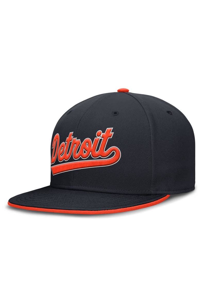 Nike Men's Nike Navy Detroit Tigers True Performance Fitted Hat, Alternate, color, Navy